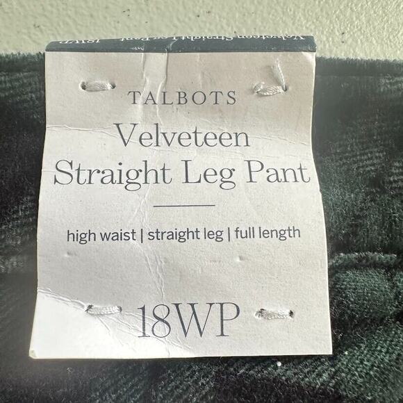 NYDJ Velveteen Green Plaid Lift Tuck Technology Stretch Straight Pants Size 18WP - Picture 5 of 11